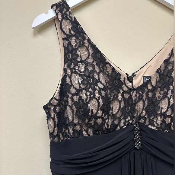 Black Lace Dress Cocktail Size 14 Wedding Guest Classy Office Siren - Picture 8 of 12